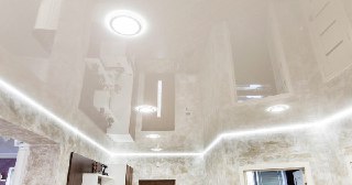 Натяжной ПВХ потолок Троицк, цена от 2117 руб.